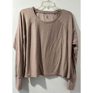 Beyond Yoga women’s light pink long sleeve sweatshirt light size Medium #6-1524